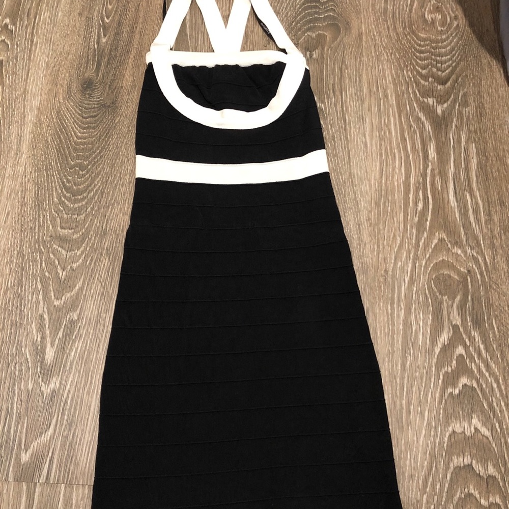 Dress black and white Bebe
